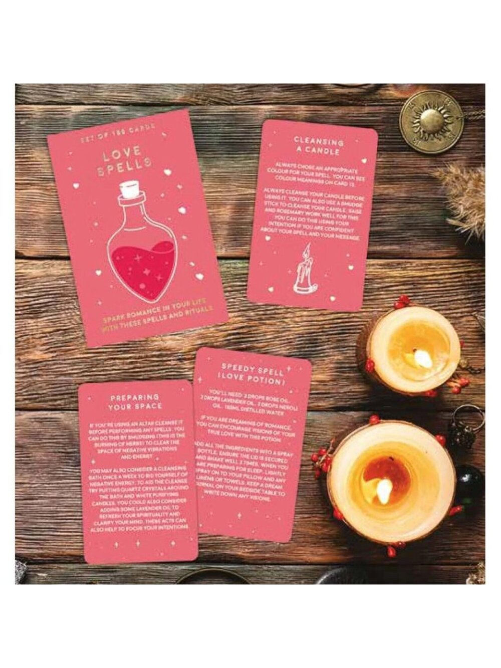 Love Spell Cards - Gift Republic New 100 Cards Deck Spark Romance Valentine Fun